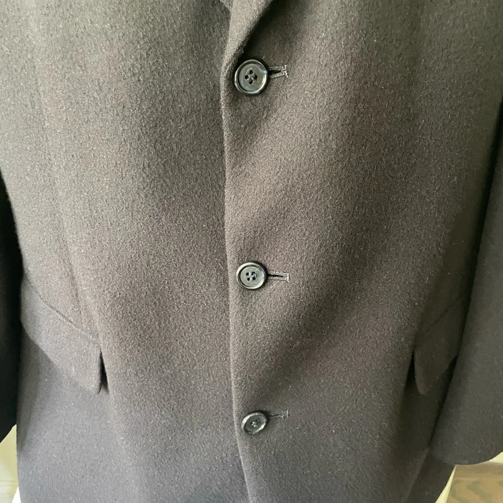BROOKS 346 MENS 100% CASHMERE BLUE SPORT COAT JACKET SIZE 43 LONG